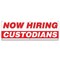 Signmission Now Hiring Custodians Banner Apply Inside Accepting Application Single Sided B-72-30226 - alternate 1